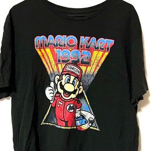 Super Mario Kart Short Sleeve T-Shirt Black Sz XL